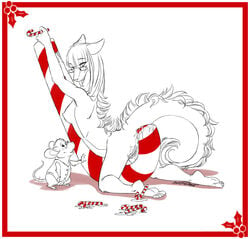 amelyce anthro anus blush border breasts candy_cane chinese_dragon christmas dragon dragoness ear ear_back female fur furry glasses hindpaw holidays male mane messy monster_girl mouse mythology nipples nude penis public_domain pussy pussy_juice rodent sefeiren shadow short sideboob sketch tail tail_tuft tongue vest