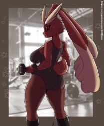 big_ass big_breasts breasts bubble_butt female jmf lopunny nintendo no_humans pokémon_(species) pokemon pokemon_(species) tagme