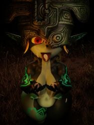 1girls covered_in_cum cum cum_on_face cum_on_hand cum_on_hands cum_on_tongue fossil3d imp_midna midna nipples shortstack solo solo_female tagme the_legend_of_zelda twilight_princess