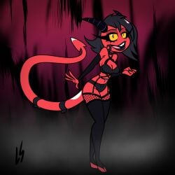 demon demon_girl fanart helluva_boss imp lord_sarloc millie_(helluva_boss)