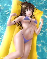 aged_up bikini bloskai female female_only pool to_love-ru wet yuuki_mikan