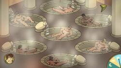 22boys 8boys abs anal_penetration anal_sex animated ass-tattoo back_tattoo background_character background_characters backsack bara bathing_pool cock_gobble cock_hungry cowgirl_position cum cum_hungry cum_in_ass cum_in_mouth cum_on_body dark-skinned_male doggy_style erect_while_penetrated erection facial_hair flexing_both_biceps fuck_and_suck fucked_from_behind gay gay_orgy gay_sex giving_head going_down_on grizzlygamerdev group_sex handjob kneeling_oral_position knob_polishing leg_tattoo legs_on_shoulders mantrain mating_press mouth_full_of_cock mouth_full_of_cum mouthful multiple_males multiple_penises muscles oral_sex orgy pecs penetration riding_penis robin_morningwood sauna shoulder_tattoo sitting_on_penis spitroast suck_and_fuck sucking sucking_off tattoos threesome thrusting_into_ass thrusting_into_mouth upright_spitroast