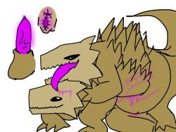 anatomically_correct armor duo female feral lavardsimp lizard male male/female monstrous_(species) quadruped reptile scalie spiked_back spiked_tail spikes spikes_(anatomy) tongue