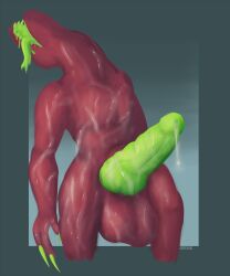 absurd_res acrid after_orgasm afterglow alien balls big_balls big_penis bodily_fluids cum cumshot ejaculation excessive_cum genital_fluids genitals hi_res male male_focus male_only male_solo monster penis solo solo_male unusual_anatomy unusual_genitalia unusual_penis zeckle