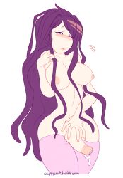 1futa 2018 5_fingers big_breasts big_hips big_penis breasts cum doki_doki_literature_club erection futa_only futanari human light-skinned_futanari light_skin long_hair nipples nude penis purple_hair skindentation sniggysmut solo standing thighhighs wide_hips yuri_(doki_doki_literature_club)