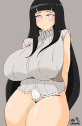 1girls big_breasts black_hair breasts eye_contact female female_focus female_only fundoshi huge_breasts hyuuga_hinata looking_at_viewer naruto naruto_(series) naruto_shippuden silver_eyes solo solo_female suna_ponz thick_thighs wide_hips