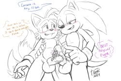 amy_rose balls bisexual erection female furry macro male micro penis precum sega sonic_(series) sonic_the_hedgehog tabooki tails_the_fox