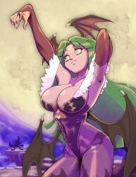 algaae breasts darkstalkers female female_only morrigan_aensland solo succubus