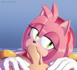 1girls amy_rose koturitsu oral oral_sex sex sonic_(series)