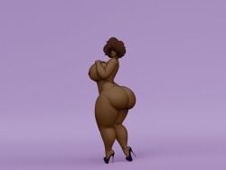 1female 1girls alternate_version_available ass big_ass big_breasts big_butt breasts dark-skinned_female dark_skin female female_focus female_only high_heels huge_ass huge_breasts huge_butt large_ass large_breasts large_butt large_tits nude nude_female platform_heels someshittysketches tagme thick_thighs thighs