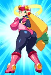 1girls ai_generated legs mega_man mega_man_battle_network roll.exe teased teaser_image teasing