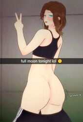 1boy 3d 3d_(artwork) ass ass ass_focus big_ass big_butt big_hips boy brown_hair bubble_ass bubble_butt butt_focus dialogue english_text exposed_ass exposed_butt fat_ass fat_butt female femboy flashing flashing_ass flashing_butt girly glasses gym_clothes gym_uniform hips huge_ass huge_butt koikatsu leggings male mollyavast moon mooning original presenting_ass presenting_butt round_ass round_butt selfie showing_ass showing_butt snapchat teacher wayne_(mollyavast)