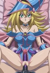 ai_generated dark_magician_girl missionary_position strap-on x-ray yu-gi-oh! yu-gi-oh!_duel_monsters yuri