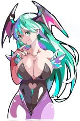 1girls breasts darkstalkers empe0317 female female_focus female_only large_breasts morrigan_aensland solo succubus