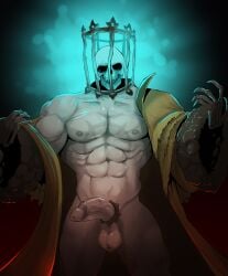 1boy 2024 abs andrefil360 anthro ball balls ballsack bara bone bone_hand clothing coat coat_on_shoulders coat_only coat_open cock_ring darkest_dungeon digital_media_(artwork) eldritch eldritch_horror erection feet_out_of_frame foreskin front_view gay genitals glans glistening glistening_body glistening_genitalia green_skin grey_body hi_res humanoid looking_at_viewer male male_nipples male_only monster muscles muscular muscular_anthro muscular_male muscular_torso nipples pale_skin pecs pectorals penis retracted_foreskin scrotum six_pack skeletal skeletal_hand skull skull_head solo solo_male spiked_cock_ring testicle testicles the_collector_(darkest_dungeon) thick_penis uncut undressing veins veiny_penis yellow_clothing