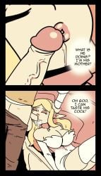 aware big_breasts blonde_hair blowjob breasts brown_pants closed_eyes comic comic_page cum deep_blowjob deep_penetration deep_throat deepthroat drool drool_on_face drool_string drooling elf elf_ears elf_female elf_girl elf_male eyeshadow fellatio genital_fluids genitals incest incest_(lore) incest_play large_breasts mother mother_and_son necklace oral oral_sex page_3 saliva_on_face sleeping sleeping_female sleeping_sex somnophilia son thick_lips throat_fuck throat_fucking throatfuck unconscious unconscious_female white_armwear white_clothes white_clothing white_dress white_garter_belt wolfgang_bang