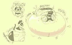 animal_crossing big_ass bubble_butt huge_ass inflation raymond_(animal_crossing) tagme thick_thighs wide_hips woompwoop