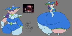 alternate_version_available ass_bigger_than_breasts ass_bigger_than_head ass_expansion big_a-ron blue_eyes bottom_heavy canon_appearance compilation evening_star huge_ass hyper_ass little_paisano looking_at_ass mater meme penny's_big_breakaway shocked_expression small_breasts taboo_artist_(penny's_big_breakaway) winking_at_viewer