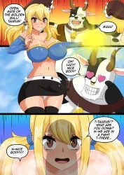 anthro big_breasts big_penis blonde_hair comic deep_penetration deepthroat erebeta fairy_tail furry huge_breasts human_on_anthro irrumatio large_breasts lucy_heartfilia penetration rape sex taurus_(fairy_tail) thick_thighs thighhighs