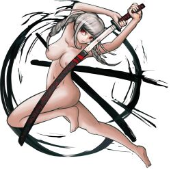 1girls accurate_art_style armpits ass big_ass big_breasts big_butt breasts cheeeeeeeeeeeeen chest danganronpa danganronpa_2:_goodbye_despair edit feet glasses gray_hair katana legs lips long_hair nipples pekoyama_peko pink_lips pink_nipples red_eyes serious sprite sprite_edit straight_hair thighs transparent_background