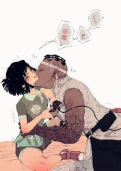 asian_female black_hair dbd dead_by_daylight doctor female feng_min herman_carter interracial jade_(pixiv) male size_difference the_doctor_(dead_by_daylight)