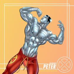 1male abs colossus male male_focus male_only marvel marvel_comics metal_skin muscular muscular_male patrick_fillion piotr_rasputin solo solo_male x-men