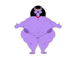 absurd_res areola beaded_jewelry beaded_necklace beads belly big_belly big_breasts black_and_white breasts catty_(undertale) cellulite chubby_cheeks claws colored curvy_figure deep_navel deltarune domestic_cat dorkass ear_piercing ear_ring editanthro fangs felid feline felis female flabby_arms front_view genitals hair hi_res huge_breasts huge_hips huge_thighs hyper hyper_breasts jewelry lips lipstick looking_at_viewer makeup mammal markings mascara mole_(marking) morbidly_obese morbidly_obese_anthro morbidly_obese_female navel necklace nipples nude obese obese_anthro obese_female open_mouth open_smile overweight overweight_anthro overweight_female piercing pussy ring_piercing simple_background smile solo standing t-pose teeth thick_bottom_lip thick_thighs undertale_(series) white_background wide_hips