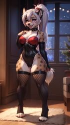 ai_generated animal_ears animal_humanoid anthro ass big_breasts cute female female_only furry furry_ass furry_breasts furry_ears furry_female furry_only furry_tail hi_res hyena hyenaloverai mammal nai_diffusion seductive stable_diffusion tagme tongue tongue_out