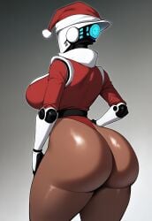 1girls 1robot 1robot_girl ai_generated android ass ass_cheeks ass_focus back back_view backboob big_ass big_ass_cheeks big_breasts big_bubble_butt big_butt big_butt_cheeks big_buttocks breasts brown_skin brown_skinned_female bubble_butt butt_focus buttocks christmas christmas_clothing christmas_outfit civitai clothed clothed_female clothing curvaceous curvy curvy_female curvy_figure dark-skinned_female dark_skin faceless faceless_character faceless_female fat_ass fat_butt female female_focus female_only fireandflame from_behind hand_on_hip hand_on_leg hand_on_thigh haydee haydee_(game) helmet highleg_leotard holidays hourglass_figure huge_ass huge_asscheeks huge_breasts huge_bubble_butt huge_butt huge_thighs humanoid leotard mask masked_female presenting presenting_ass presenting_hindquarters rear_view red_leotard robot robot_girl robot_humanoid round_ass round_butt santa_costume santa_girl santa_hat self_upload shiny_ass shiny_skin sideboob simple_background slim_waist solo solo_female standing thick_ass thick_butt thick_legs thick_thighs thighs thin_waist thong thong_leotard unseen_female_face voluptuous voluptuous_female wide_hips