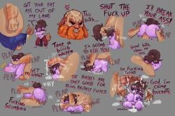 amputee choking collage cum_drip cum_on_body deepthroat fat_man finger_in_ass gragas holding_balls oc plap rimming size_difference sniffing steozopher stomach_bulge yordle