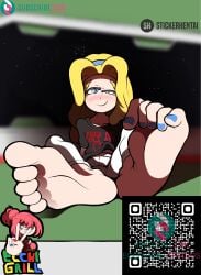 ecchigrill feet feet_fetish foot_fetish maria_robotnik soles_female soles_fetish stickerhentai toes_curled toes_scrunch