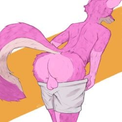 absurd_res anthro balls canid canine fox genitals hi_res male mammal nifo_(artist) nude solo