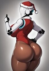 1girls 1robot 1robot_girl ai_generated android ass ass_cheeks ass_focus back back_view backboob big_ass big_ass_cheeks big_breasts big_bubble_butt big_butt big_butt_cheeks big_buttocks breasts brown_skin brown_skinned_female bubble_butt butt_focus buttocks christmas christmas_clothing christmas_outfit civitai clothed clothed_female clothing curvaceous curvy curvy_female curvy_figure dark-skinned_female dark_skin faceless faceless_character faceless_female fat_ass fat_butt female female_focus female_only fireandflame from_behind hand_on_hip haydee haydee_(game) helmet highleg_leotard holidays hourglass_figure huge_ass huge_asscheeks huge_breasts huge_bubble_butt huge_butt huge_thighs humanoid leotard looking_back mask masked_female presenting presenting_ass presenting_hindquarters rear_view red_leotard robot robot_girl robot_humanoid round_ass round_butt santa_costume santa_girl santa_hat self_upload shiny_ass shiny_skin sideboob simple_background slim_waist solo solo_female standing thick_ass thick_butt thick_legs thick_thighs thighs thin_waist thong thong_leotard thumbs_up unseen_female_face voluptuous voluptuous_female wide_hips