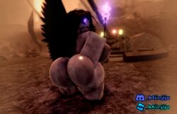 3d anal ass big_ass big_breasts black_body black_wings breasts crying eyes female ktiiejiju_(artist) panties pose pussy roblox roblox_game robloxian stone tower_defense_x vile_seraph