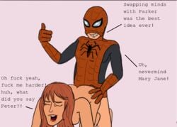 clothed_male_nude_female doctor_octopus english_text female male marvel mary_jane_watson sex spider-man spider-man_(series) straight straight_hair superior_spider-man