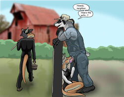 1boy 2boys amish anthro badger cheating cheating_wife cuckold farm farmer female fur furry husband_and_wife kangaroo male mammal marsupial mustelid netorare oral penis sex straight strega uncensored