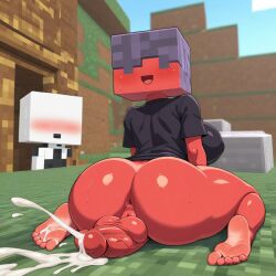 ai_generated block cum feet futanari minecraft redstone