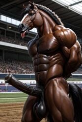 1boy 1male abs ai_generated anthro arms_behind_back arms_tied arms_tied_behind_back ball_tuft balls big_balls big_penis big_testicles black_balls black_penis civitai dark-skinned_male dark_balls dark_penis dark_skin equid equine equine_genitalia equine_humanoid equine_penis erect_penis erection exposed_balls exposed_penis fur horny horny_male huge_erection humiliation ironwill large_balls large_cock large_dick large_penis large_testicles long_penis looking_pleasured male male_chest male_focus male_only male_pubic_hair muscular muscular_male nude nude_anthro nude_male nudity pecs penis precum precum_drip presenting_penis pubes pubic_hair public_exposure public_humiliation public_nudity sagging_balls saliva saliva_drip self_upload side_view solo solo_male tongue tongue_out uncensored veins veiny_penis