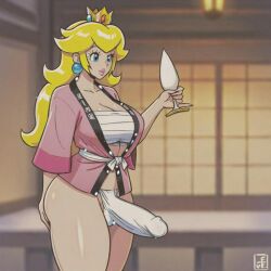 1futa ai_generated ass ass big_ass big_breasts big_butt breasts erection erection_under_clothes erection_under_loincloth fundoshi fundoshi_futanari fundoshilover101 futanari happi_(clothing) huge_ass huge_butt mario_(series) nintendo princess_peach sarashi