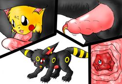 affront_to_nature charmeleon cock_vore dragon fur furry furry_ears furry_only furry_tail internal male multiple_males nintendo no_humans penis pikachu pokémon_(species) pokemon sparky_the_chu tail umbreon vore yaoi