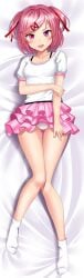 doki_doki_literature_club moe_market moemarket natsuki_(doki_doki_literature_club) panties pink_eyes pink_hair pink_skirt skirt socks yuj_(artist) yuj_(moemarket)