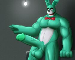 39_the_bunny anthro big_balls big_penis five_nights_with_39's hyper male_only muscular muscular_male rabbit