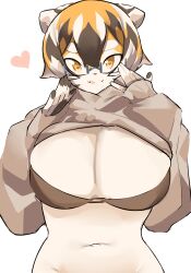 1girls anthro arknights aspirindabaitu big_breasts breasts female furry glasses looking_at_viewer mx99926 solo solo_female tagme tiger tiger_girl waai_fu_(arknights)