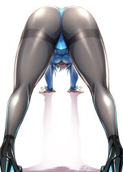 1girls ass ass_focus ass_up big_ass big_breasts black_legwear breasts hi_res highres huge_ass large_ass legs leotard sakuya_izayoi tajima_yuuki thick_thighs tight_clothing touhou