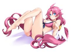 angel angel_wings artina bikini bikini_bottom bikini_top breasts disgaea disgaea_4 iwasi_r large_breasts nippon_ichi_software pink_hair