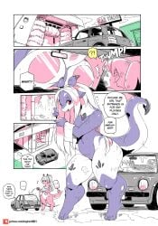 2021 anthro ass car_wash dragon dragon_girl dragoness giantess humor modern_mogal monster_girl shepherd0821 tagme thick thick_ass thick_thighs wet