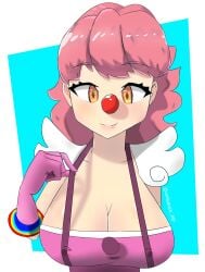 big_breasts breasts clown clown_girl clussy female female_only geiru_toneido gyakuten_saiban oppai vinisauce_mp vinisaucemp