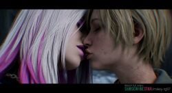 2girls abandoned_building ai_generated animated blonde_hair cheryl_mason clothed_sex dead_by_daylight edited girls_only google_gemini grinding_through_clothes grok grok_imagine kissing mikey-rg97 passionate_kiss sable_ward silver_hair sound tagme video yuri