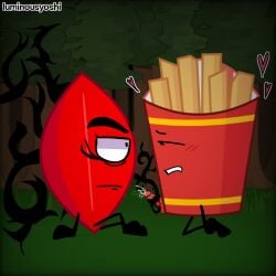 battle_for_dream_island battle_for_dream_island_again bfb bfdi bfdia cum cumshot evil_leafy_(bfdi) fries_(bfdi) object_shows penis stroking_penis the_power_of_two tpot