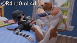 3d 3d_(artwork) blender blender_(software) brother brother_and_sister cat epic_games fortnite furry incest incest_(lore) meow_skulls meow_skulls_(fortnite) meowscles meowscles_(fortnite) r4nd0m_l4d self_upload sibling sister twitter_link